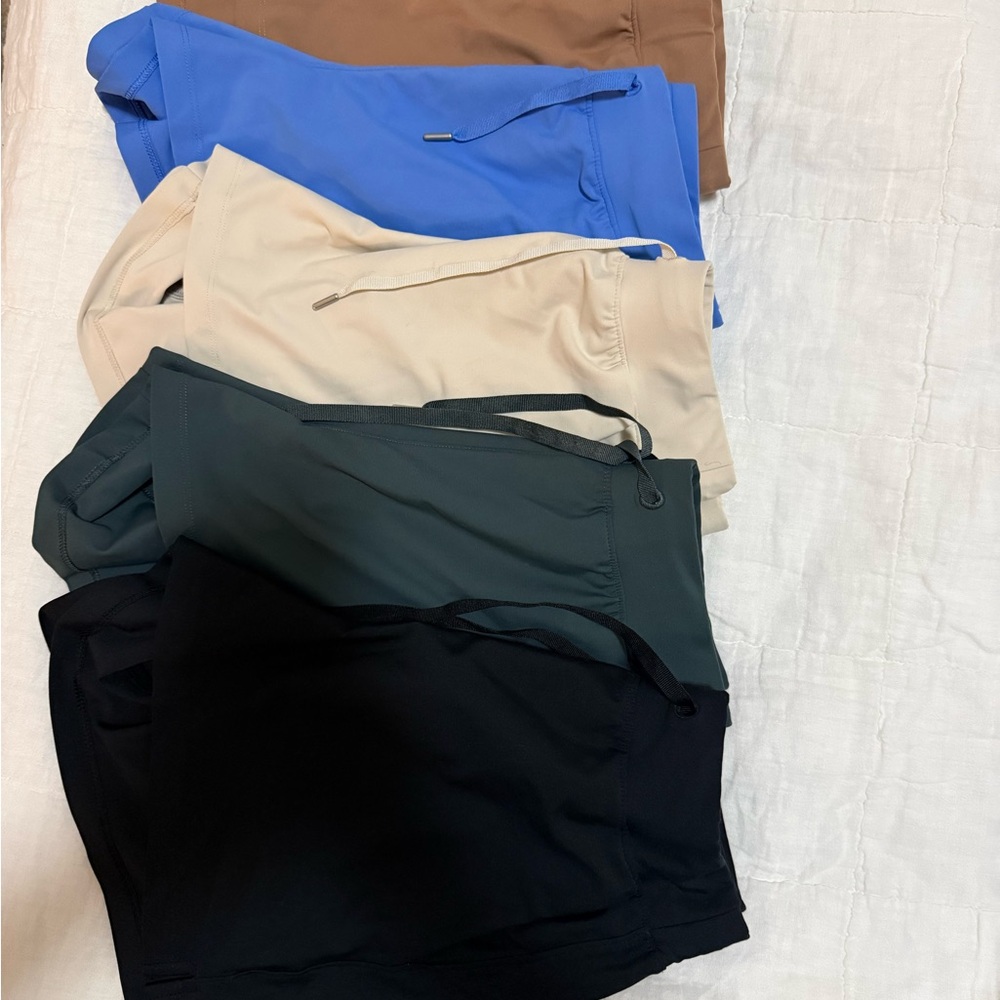 Old Navy Athletic Drawstring Shorts - Black, Dark Green, Cream, Blue, Brown